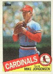 1985 Topps Baseball Cards      783     Mike Jorgensen